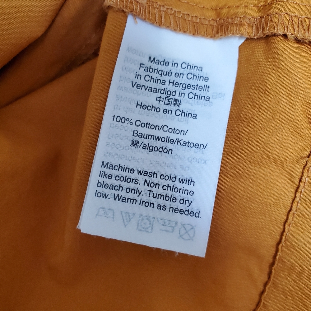 Madewell Square-Neck Wide Sleeves Top in Mustard - Picture 11 of 12